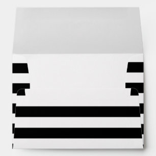 Black and White Stripes Envelope