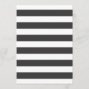 Black and White Stripes Invitation