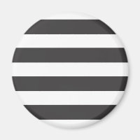 Black and White Stripes Magnet