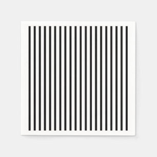 Black and White Stripes Napkin