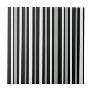 black and white stripes pattern tile