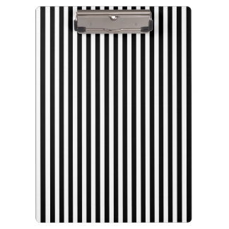 Black and White Stripes; Striped Clipboard