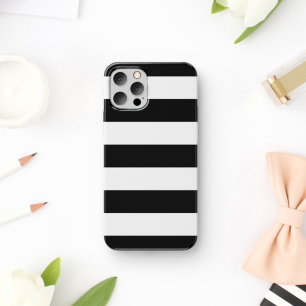 Black and White Stripes, Striped Pattern, Lines Case-Mate iPhone Case