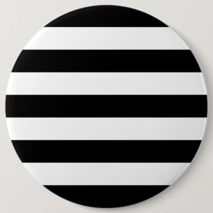 Black And White Stripes Stylish 6 Cm Round Badge