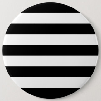 Black And White Stripes Stylish 6 Cm Round Badge