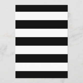 Black And White Stripes Stylish Invitation