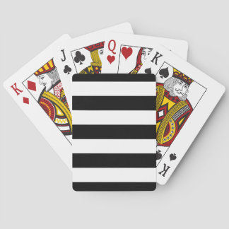 Black And White Stripes Stylish Playing Cards