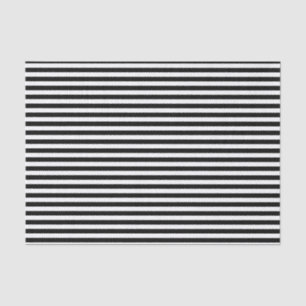 Black and White Stripes Tissue Paper