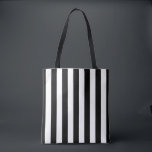 Black and White Stripes Vertical Striped Pattern Tote Bag<br><div class="desc">Black and White Stripes Vertical Striped Pattern. Chic,  stylish,  minimalist,  classic,  monochrome design.</div>
