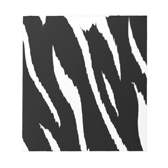 Black and White Strips Notepad (Front)