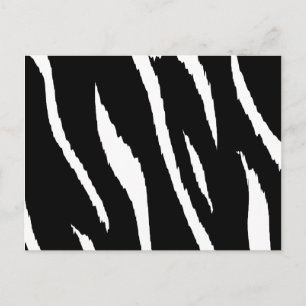Black and White Strips Postcard