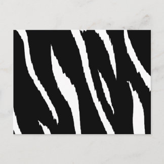 Black and White Strips Postcard
