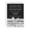 Black and white stylish music recital invitation