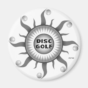 Black And White Sun Magnet