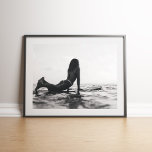 Black and White Surfer Girl in the Ocean Poster<br><div class="desc">Embrace the raw beauty and freedom of the surf lifestyle with this Black and White Surfer Girl in the Ocean Poster. Featuring a minimalist monochrome design of a fearless surfer girl immersed in the waves, this artwork captures the essence of adventure, strength, and connection to the sea. The timeless black...</div>