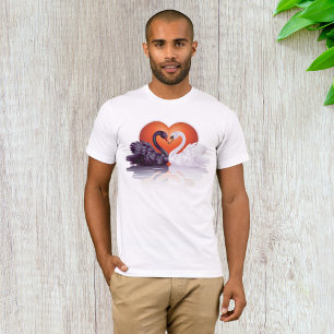 Black And White Swans Mens T-Shirt