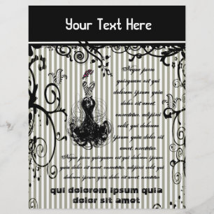 Black and White Swirled Striped Flyer