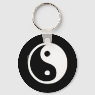 Black  and white Taojitu Key Ring