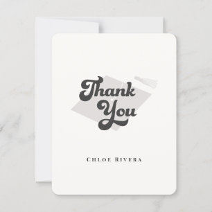 Black and White Tassel Thank You Card