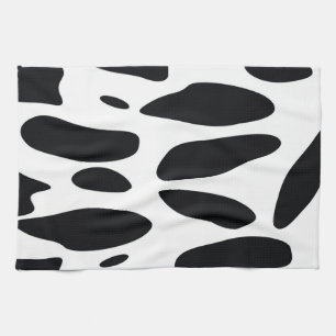 BLACK AND WHITE TEA TOWEL