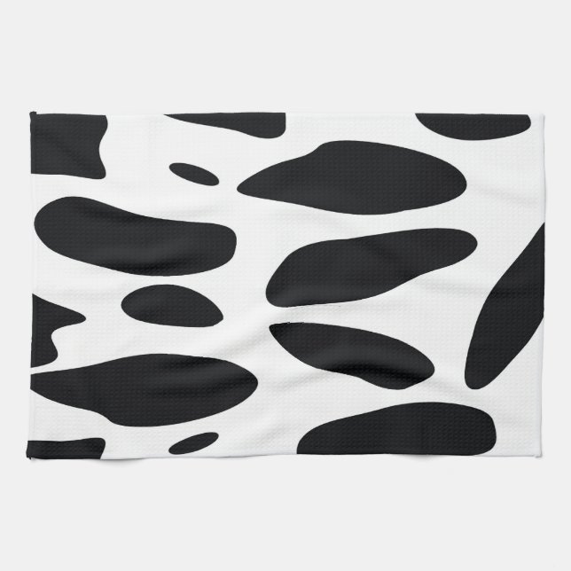 BLACK AND WHITE TEA TOWEL (Horizontal)