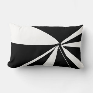 Black and White Tent Lumbar Cushion