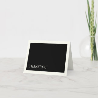 Black and White Thank You Card V1