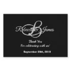 Black and White Thank You Wedding