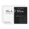 Black and White Theme Party Invitation