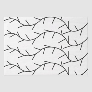 Black and White Thorn Pattern Tissue Paper