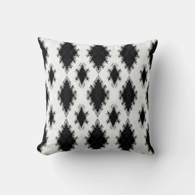 Black and White Throw Pillow (Front)