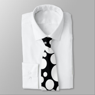black and white tie