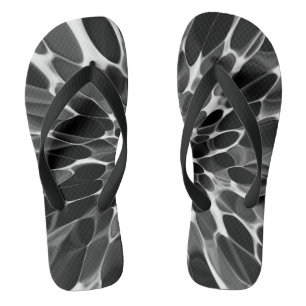 Black and white Tie-dye Jandals