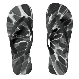 Black and white Tie-dye Jandals