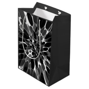 Black and White Tie-dye  Medium Gift Bag