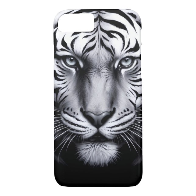 black and white tiger Case-Mate iPhone case (Back)