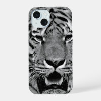 Black and White Tiger Face