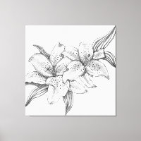 Black and White Tiger Lily