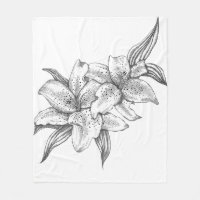 Black and White Tiger Lily