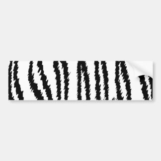 Black and White Tiger Print. Tiger Pattern. Bumper Sticker