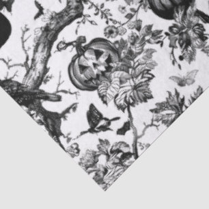 Black and White Toile Halloween Tissue Paper