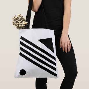 Black and White Tote Bag