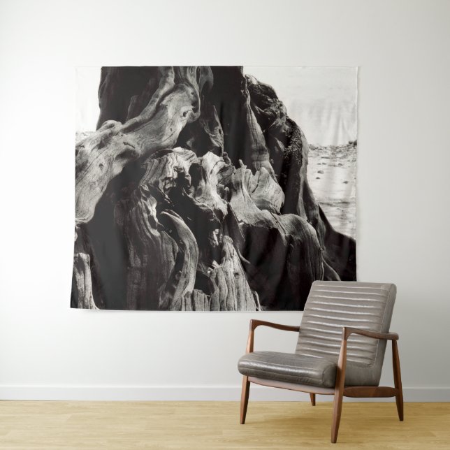 Black and White Tree Tapestry (In Situ (Horizontal))