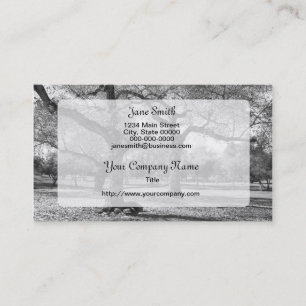 Black and White Trees Business Card