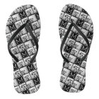 Black and White Trendy Photo Collage with Monogram