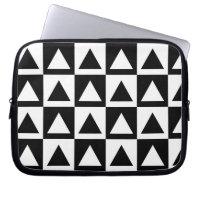 Black and white triangle geometric shape pattern