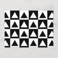 Black and White triangle geometric shape pattern