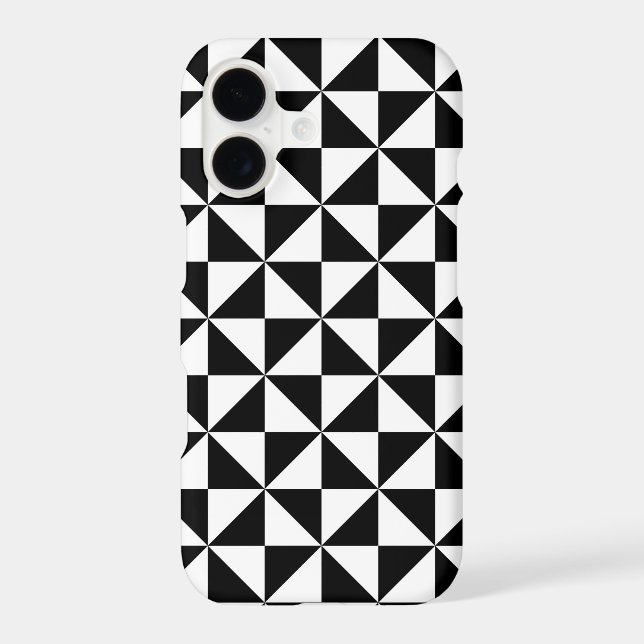 Black And White Triangle Pattern (Back)