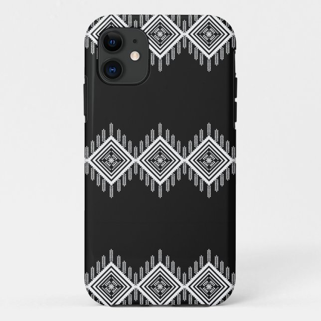 Black and White Tribal Art Case-Mate iPhone Case (Back)