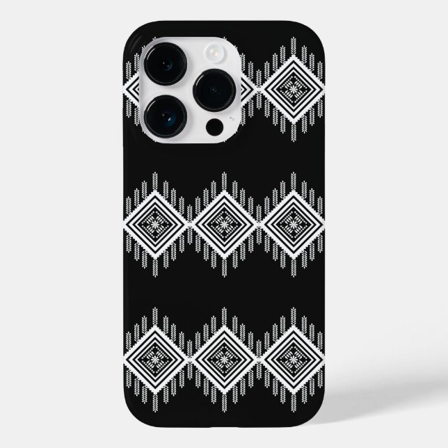 Black and White Tribal Art Case-Mate iPhone Case (Back)